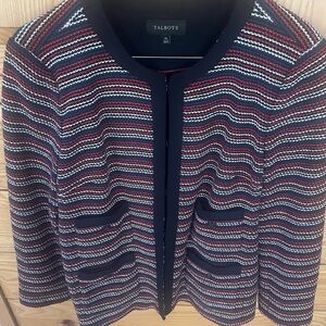 Talbots Women's Multicolor Striped Blazer